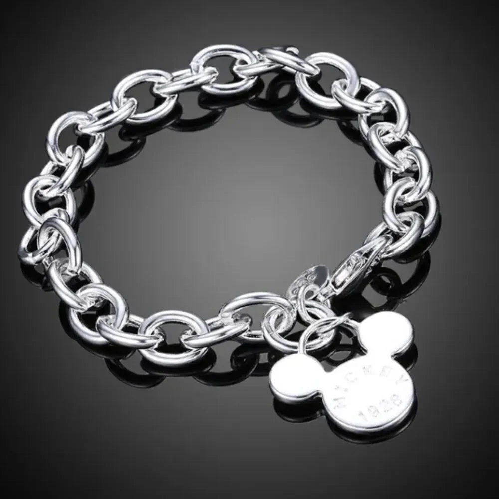 Disney's Mickey Mouse Silver Plated Bracelet